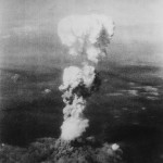The atomic mushroom cloud over Hiroshima. Fucking hell.